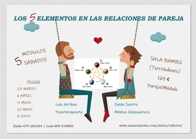 Crecer en pareja: Los 5 elementos en la pareja Crecer en pareja: Los 5 elementos en la pareja
