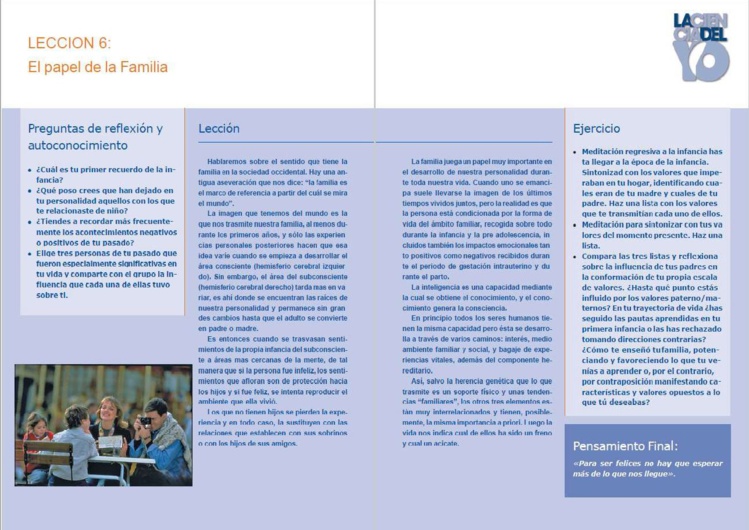CIENCIA DEL YO: Lección 6 y Solución al ejercicio CIENCIA DEL YO: Lección 6 y Solución al ejercicio