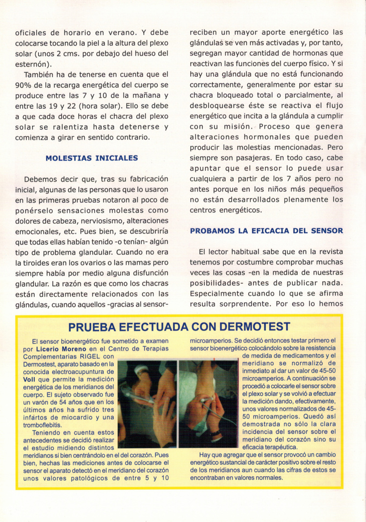 ¡OFERTA DE SENSORES BIOENERGÉTICOS! ¡OFERTA DE SENSORES BIOENERGÉTICOS!