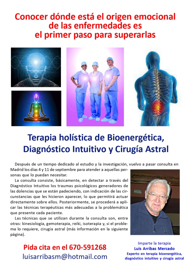 Terapia ME.DI.CA con Luis Arribas Mercado Terapia ME.DI.CA con Luis Arribas Mercado