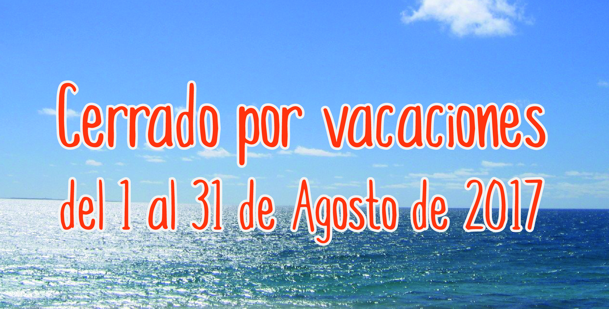 Cerrado por vacaciones Cerrado por vacaciones