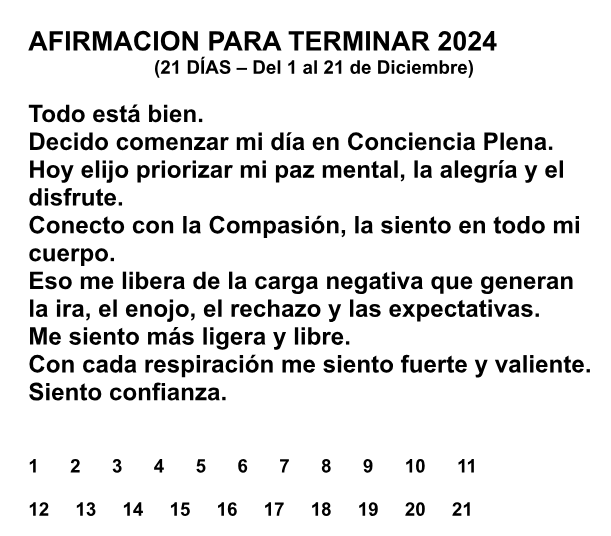 Afirmaciones positivas